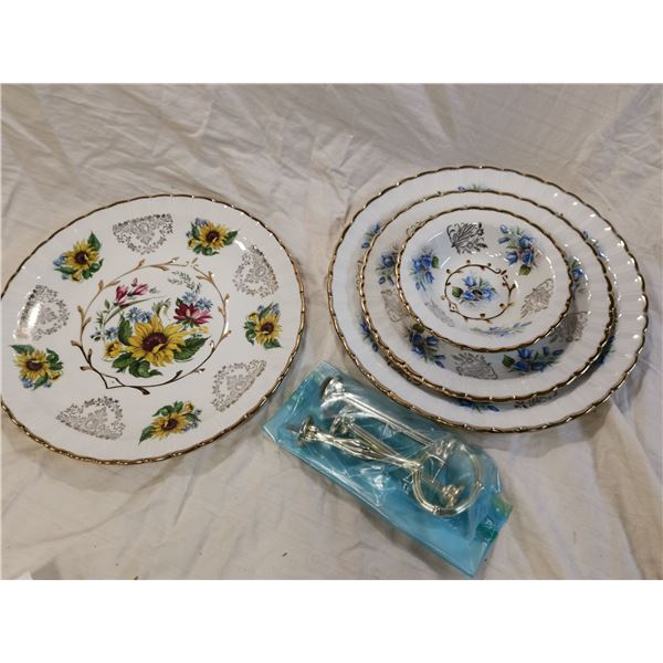 3 tier candy dish & collector plate