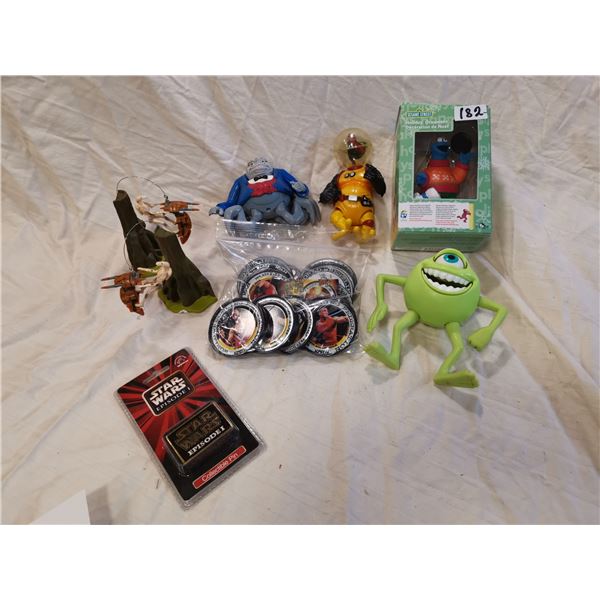 Star Wars, Wrestling coasters, toy lot