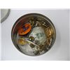 Image 2 : TIN with various hunting / shooting pins,  Pinback Buttons - Tie Clasps