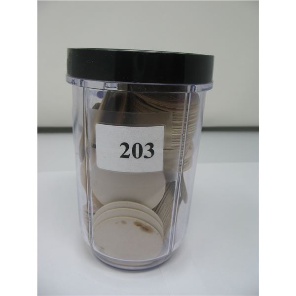 LOT OF MILK BOTTLE TOPS