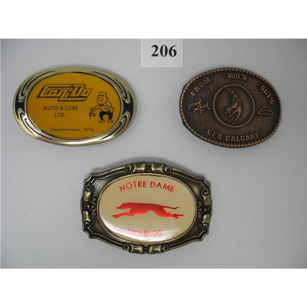 LOT of 3 BELT BUCKLES