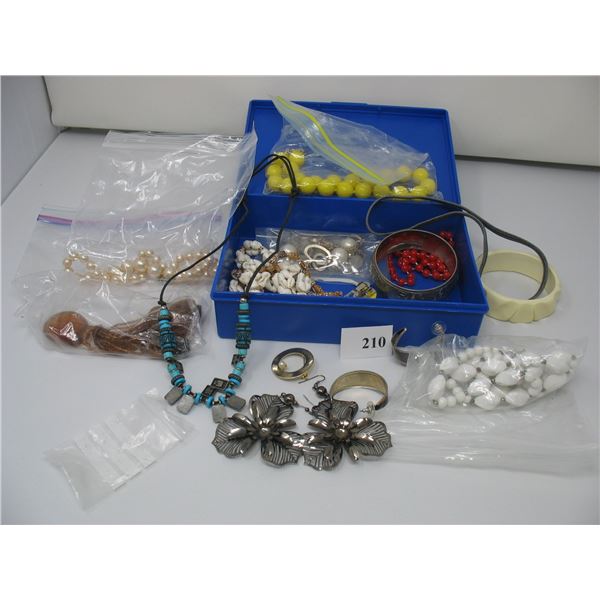 BOX of COSTUME JEWELLRY