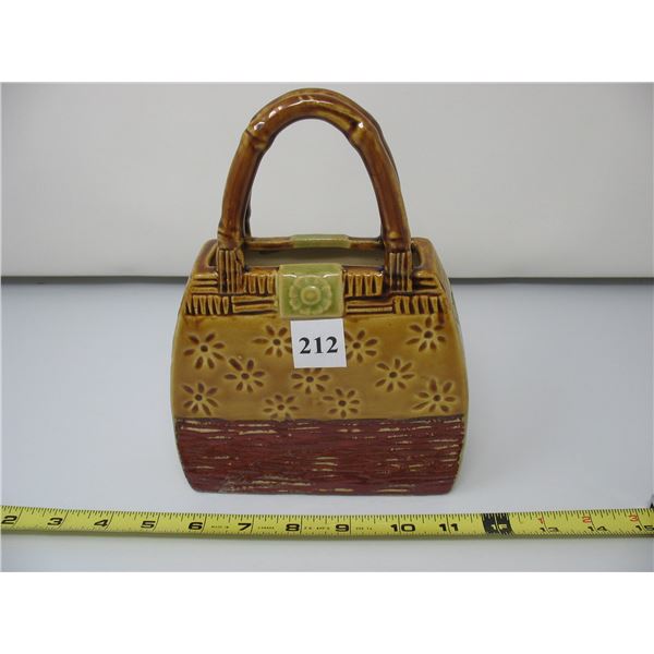 CERAMIC PURSE - ORNAMENT