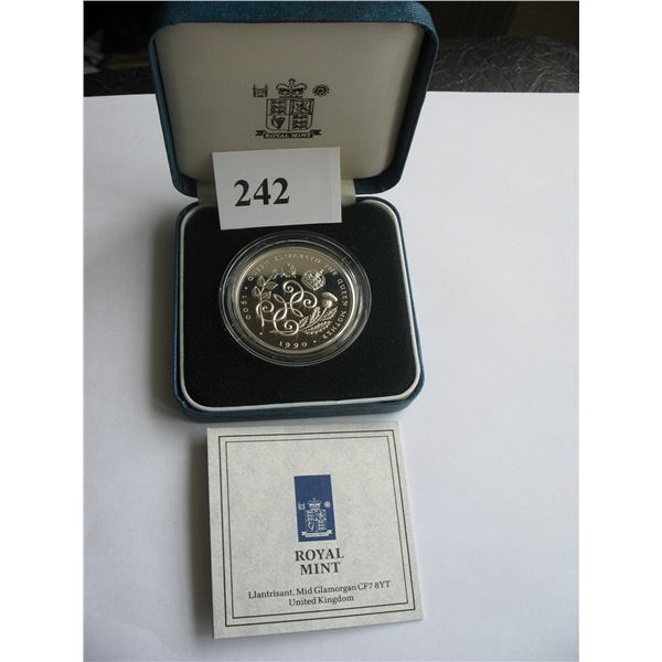 1977 CASED GREAT BRITAIN STERLING SILVER CROWN - Queen's Silver Jubilee