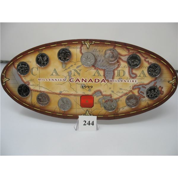 1999 CANADA MILLENIUM QUARTER SET - Canada Mint Issued