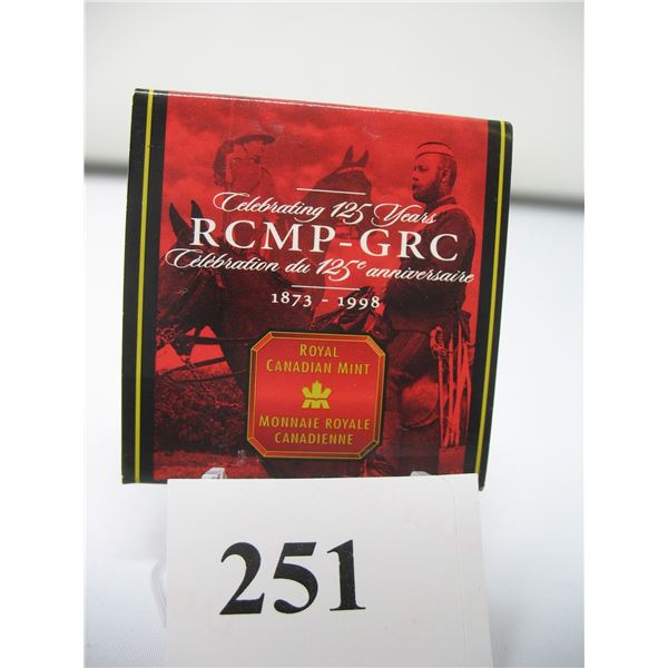1998 CANADIAN SILVER DOLLAR - RCMP 125th ANNIVERSARY