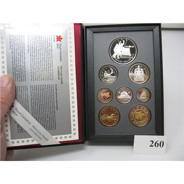 1997 PRESTIGE PROOF DOUBLE DOLLAR SET - Canada Vs USSR Hockey  (Most coins are Sterling)