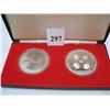 Image 1 : GOVENORS GENERAL MEDALLIONS - 1 is 925 Silver (48.6 gr) the other Copronickel