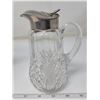 Image 3 : Pressed glass water jug 9" high & Syrup jug