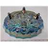Image 3 : Footed carnival glass bowl (blue)