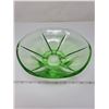 Image 1 : Green depression glass bowl