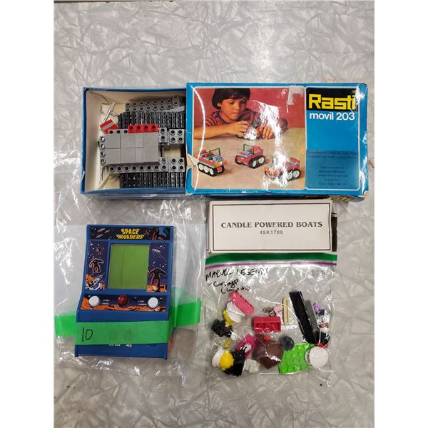Mini Space Invaders, Rasti Movil, 203 (incomplete), Candle Boat & misc.