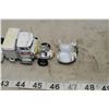 Image 5 : Tin & Diecast Semi's 1988 Nytilt Pioneer Tin Semi W/ Trailer & more