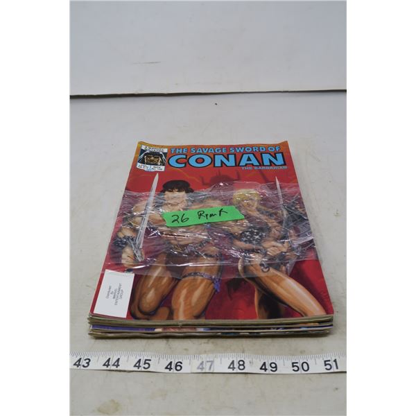 6 Savage Sword Of Conan Magazine Size