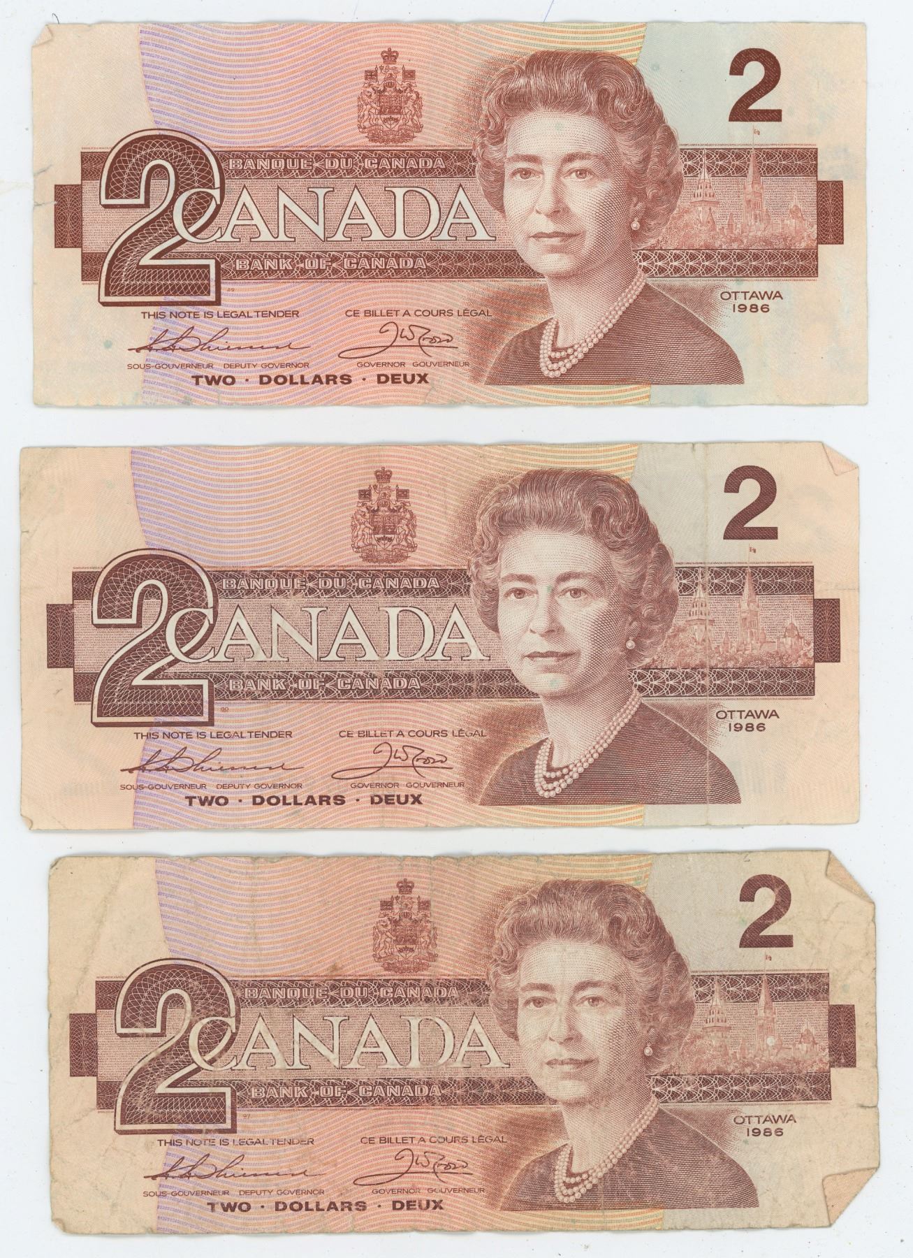 Canadian 2 Bill 1986 Value - 6tzl8wf