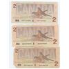 Image 2 : Three Canadian $2 bills
