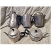 Image 1 : Lot of 5 aluminum tea pots