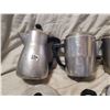 Image 4 : Lot of 5 aluminum tea pots