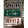 Image 4 : Lot of 8 Saskatchewan license plates, matching pair 1970