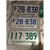 Image 3 : Lot of 6 Saskatchewan license plates, matching F 1976