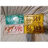 Image 1 : Lot of 4 Saskatchewan license plates, Matching 1967