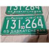 Image 4 : Matching set of 1965 Saskatchewan license plates