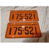 Image 1 : 1963 Matching pair of Saskatchewan license plates