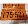 Image 3 : 1963 Matching pair of Saskatchewan license plates