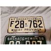 Image 3 : 1956, 1957 Saskatchewan license plates