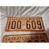 Image 3 : 1950 matching pair of Saskatchewan license plates