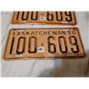 Image 4 : 1950 matching pair of Saskatchewan license plates