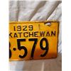 Image 4 : 1929 Good condition Saskatchewan license plates