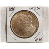 Image 1 : 1898 Morgan silver dollar, VF