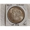 Image 1 : 1921D Morgan silver dollar AU