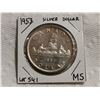 Image 1 : 1953 Canada silver dollar, MS