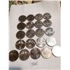 Image 1 : 21 different nickel dollars, 1968-1986