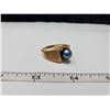 Image 1 : ring with blue ball 10k