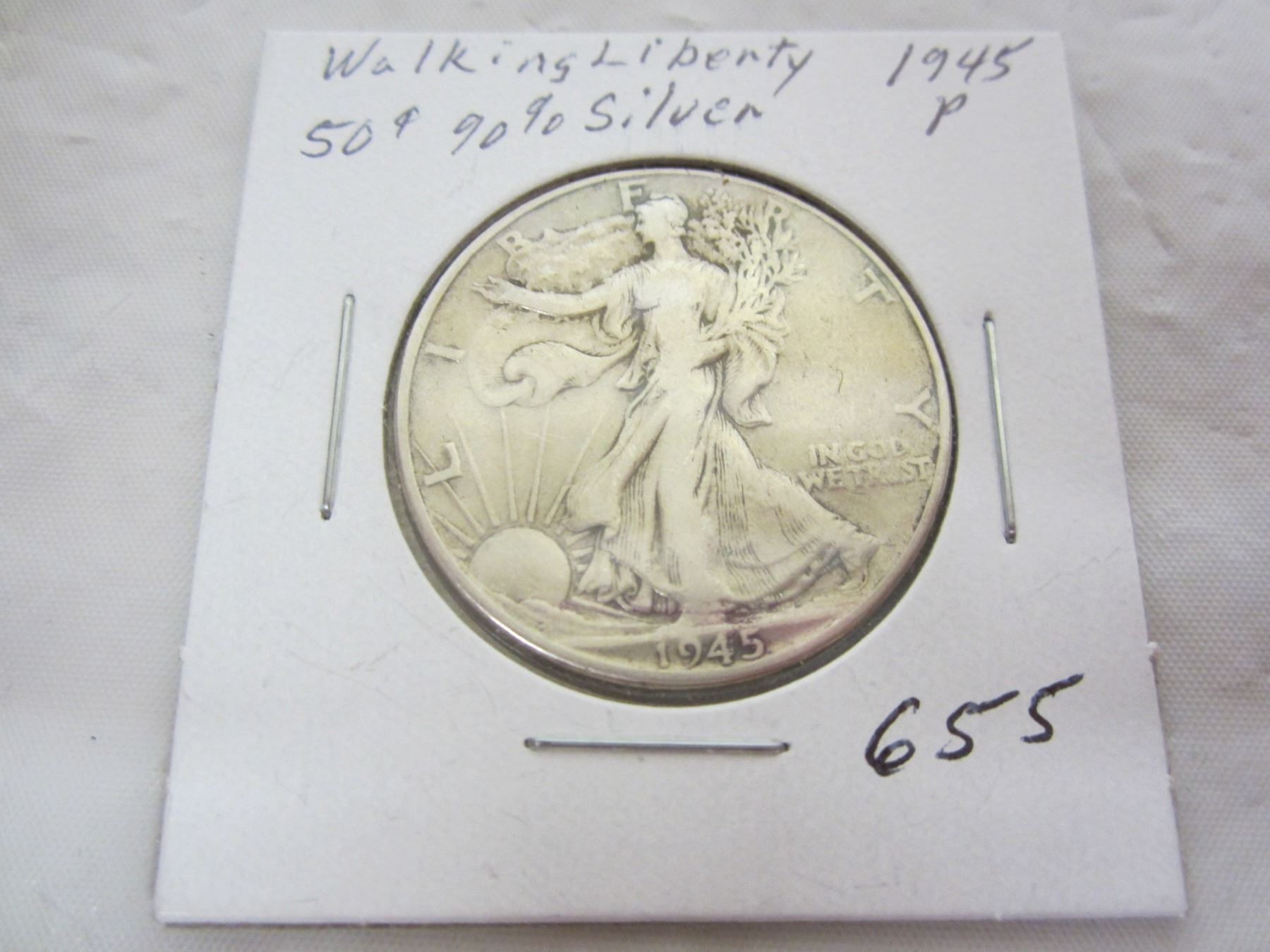 1945 P Walking Liberty Silver Fifty Cent piece Schmalz Auctions 1945 P Walking Liberty Silver Fifty Cent piece Schmalz Auctions