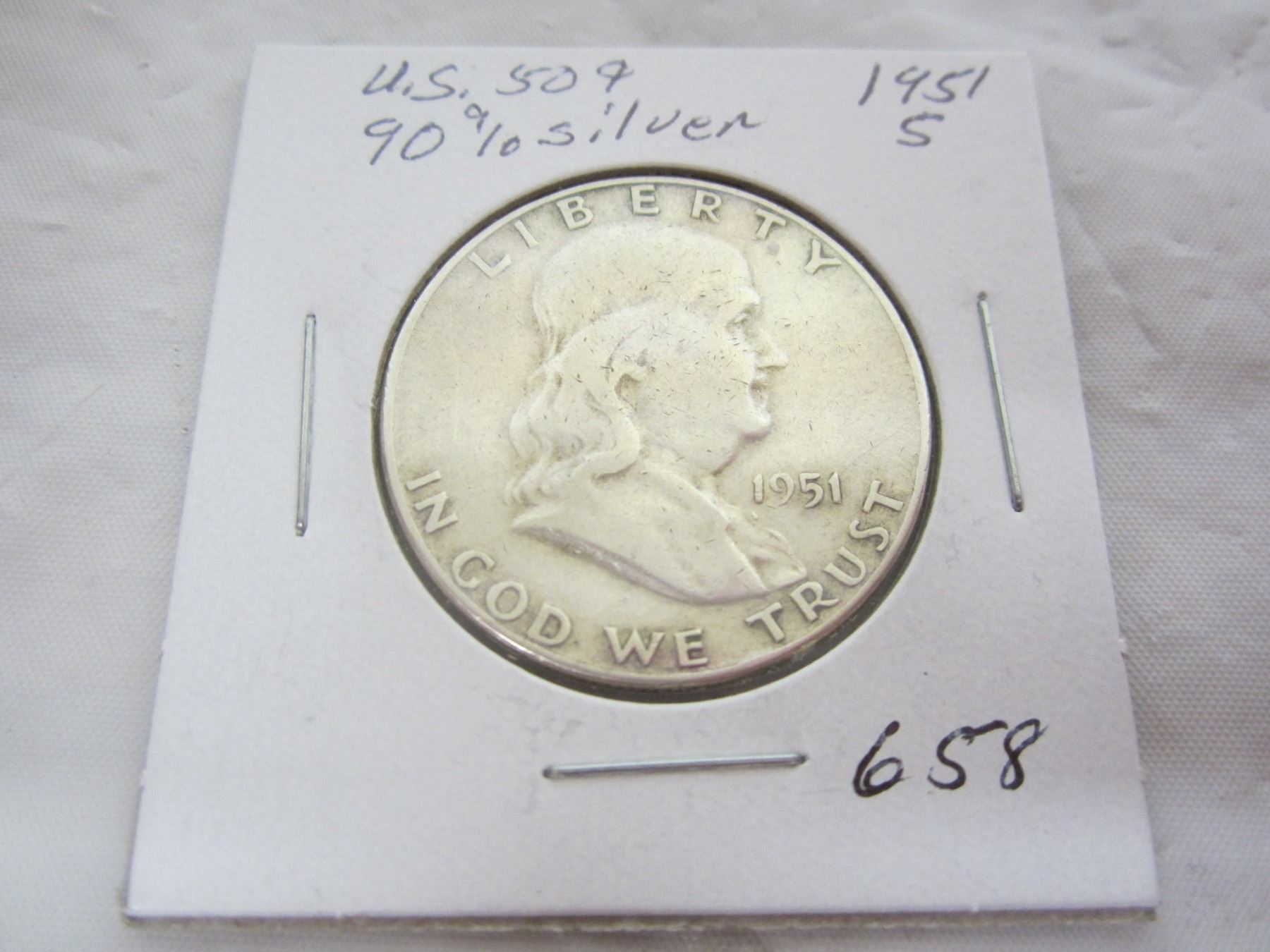 1951 S Benjamin Silver Fifty Cent piece Schmalz Auctions 1951 S Benjamin Silver Fifty Cent piece Schmalz Auctions