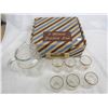 Image 1 : 7 piece Glass Juice Set with box 1960's