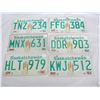 Image 1 : 6 1980's Saskatchewan License Plates