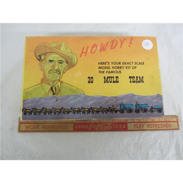 Borax Giveaway 20 Mule Team Model Kit Original Box