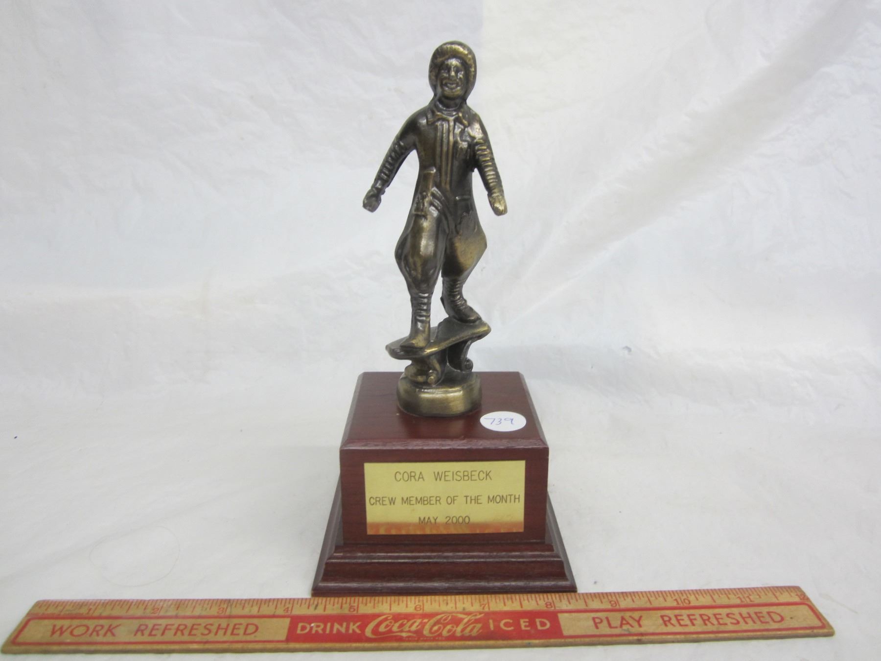 Vintage McDonalds Restaurant Employee of the Month Trophy
