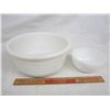 Image 1 : Lot of 2 Milk Glass mixing Bowls
