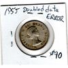Image 3 : 831 RARE 1955 25 CENT DOUBLE DATE