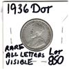 Image 2 : 850 VERY NICE 1936 DOT 25 CENT. ABOVE AVERAGE DATE SIDE