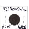 Image 2 : 854 1861 NOVA SCOTIA HALF CENT