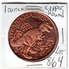 Image 1 : 864 T-REX ONE OUNCE COPPER COIN