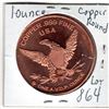Image 2 : 864 T-REX ONE OUNCE COPPER COIN