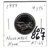 Image 1 : 867 1999 NOVEMBER MULE 25 CENT
